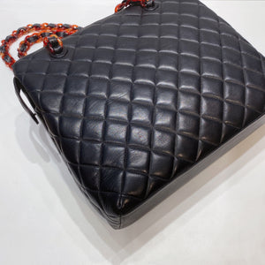 No.3581-Chanel Vintage Lambskin Tortoiseshell Tote Bag