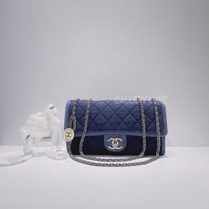 No.001321-2-Chanel Large Denim Graphic Flap Bag