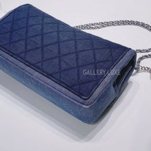 이미지를 갤러리 뷰어에 로드 , No.001321-2-Chanel Large Denim Graphic Flap Bag
