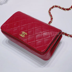 No.3462-Chanel Vintage Lambskin Mini Flap Bag