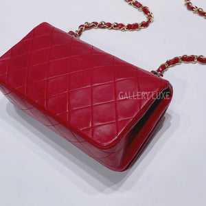 No.3462-Chanel Vintage Lambskin Mini Flap Bag