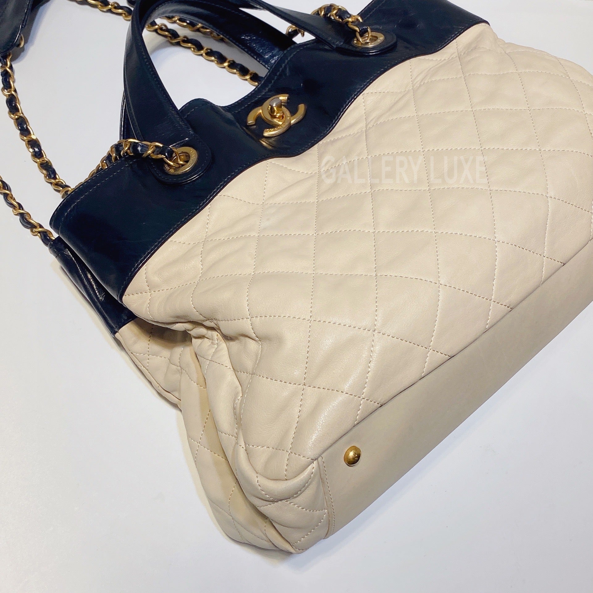 Chanel In The Mix Shopping Bag Quilted Calfskin Small at 1stDibs