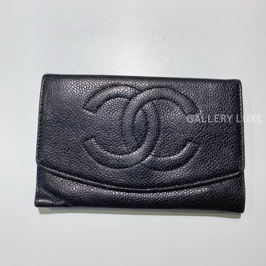 No.2639-Chanel Vintage Caviar Short Wallet