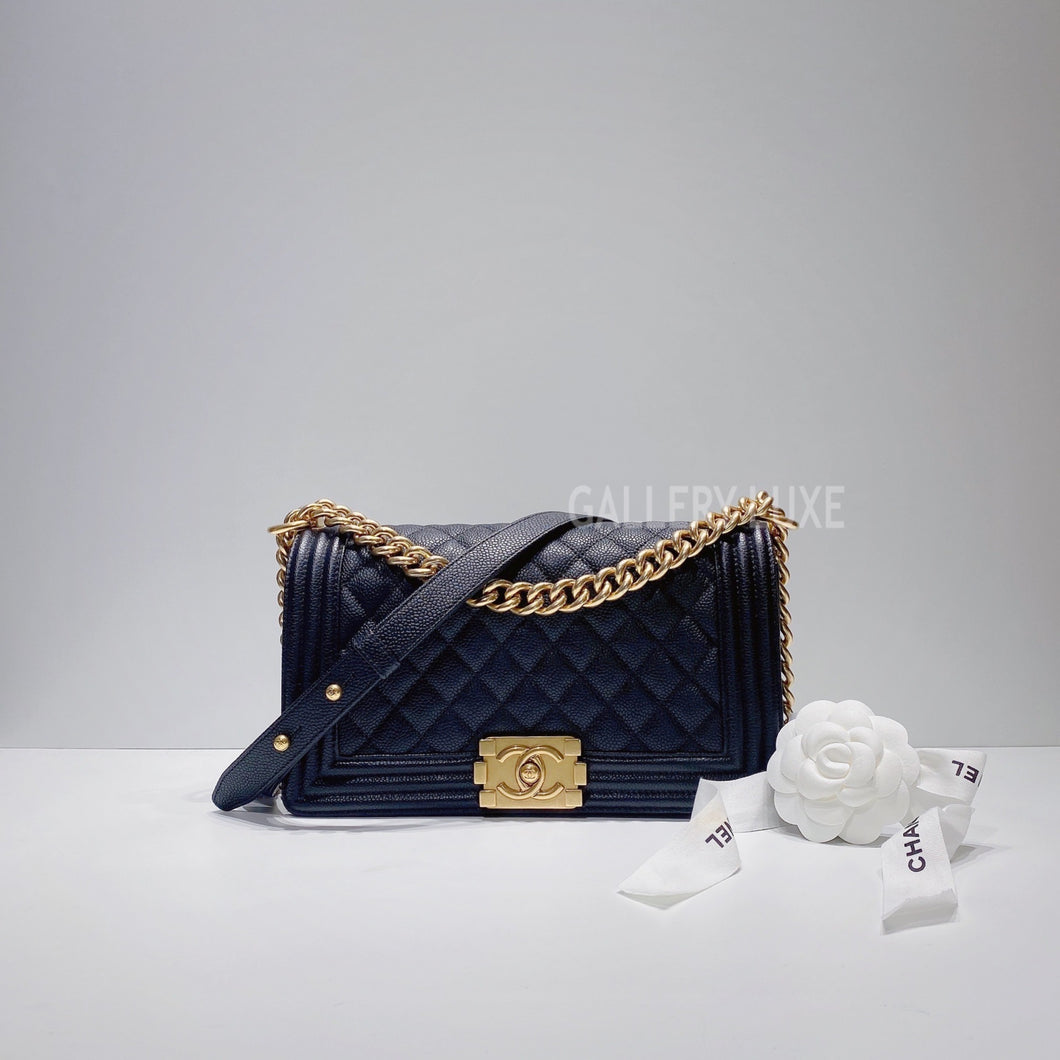 No.3463-Chanel Caviar Boy 25cm