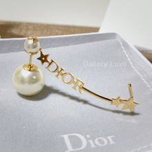 将图片加载到图库查看器，No.2709-Christian Dior Tribales Multi Pearl Gold Star Dangle Earrings

