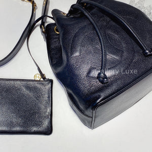 No.2443-Chanel Vintage Caviar Bucket Bag