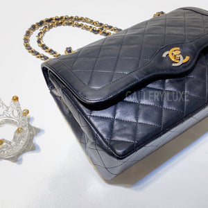 No.3034-Chanel Vintage Lambskin Paris Edition Flap Bag