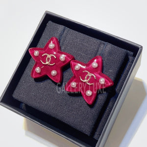 No.3234-Chanel Star Acrylic CC Earrings
