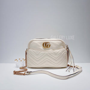 No.001324-2-Gucci GG Marmont Medium Chain Shoulder Bag