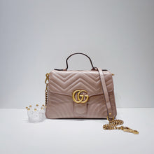 將圖片載入圖庫檢視器 No.001324-4-Gucci GG Marmont Small Top Handle Bag
