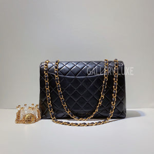 No.3287-Chanel Vintage Lambskin Jumbo Flap Bag