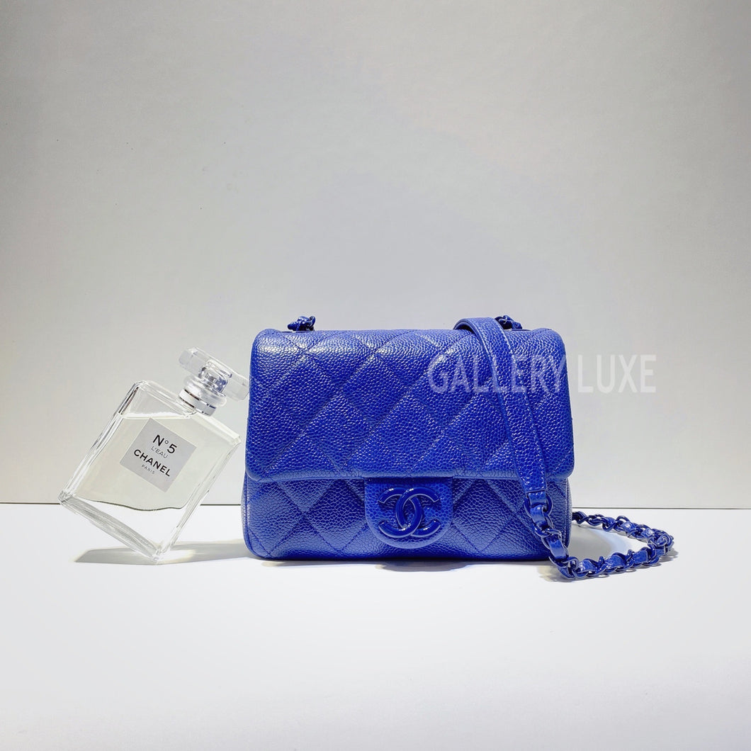 No.3051-Chanel Incognito Caviar Square Mini Flap Bag