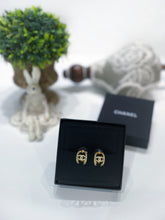 将图片加载到图库查看器，No.3706-Chanel Gold Metal Crystal CC Earrings (Brand New / 全新貨品)
