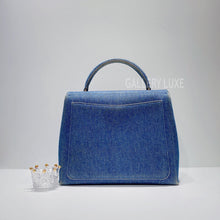 Load image into Gallery viewer, No.3471-Chanel Vintage Denim Kelly Handle Bag
