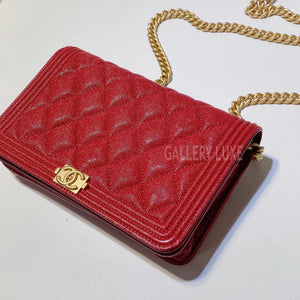 No.3292-Chanel Caviar Boy Wallet On Chain