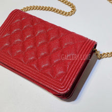 Load image into Gallery viewer, No.3292-Chanel Caviar Boy Wallet On Chain

