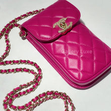 Load image into Gallery viewer, No.001470-2-Chanel Lambskin Phone Holder with Chain
