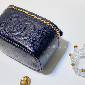 No.2745-Chanel Vintage Mini Caviar Vanity Box