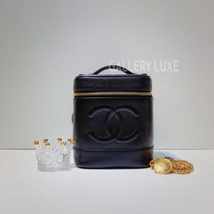 No.3527-Chanel Vintage Caviar Vanity Case