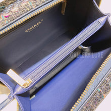 将图片加载到图库查看器，No.3062-Chanel Tweed &amp; Elaphe Medium CC Filigree Vanity Case
