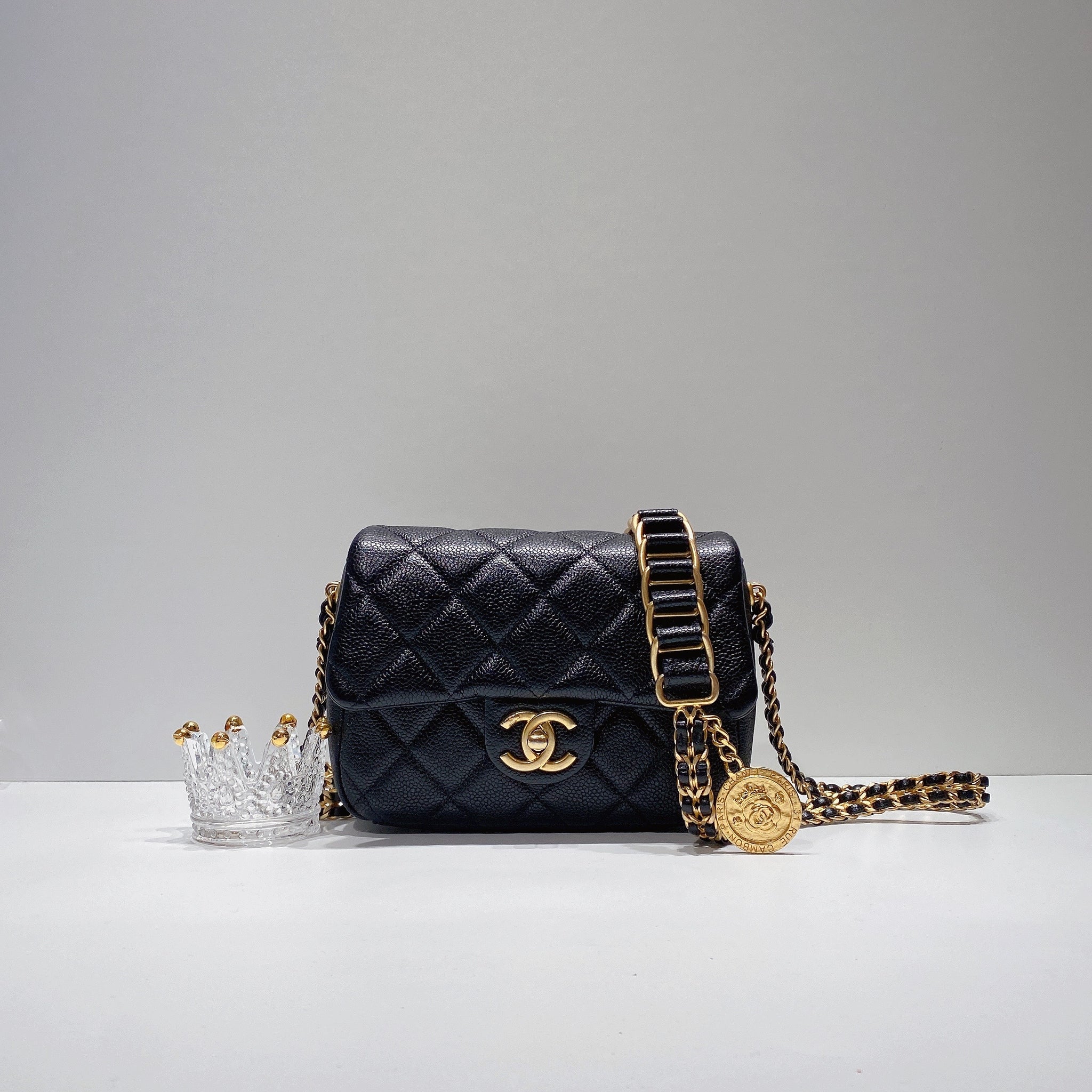 No.3477-Chanel Caviar Chain Soul Mini Flap Bag – Gallery Luxe