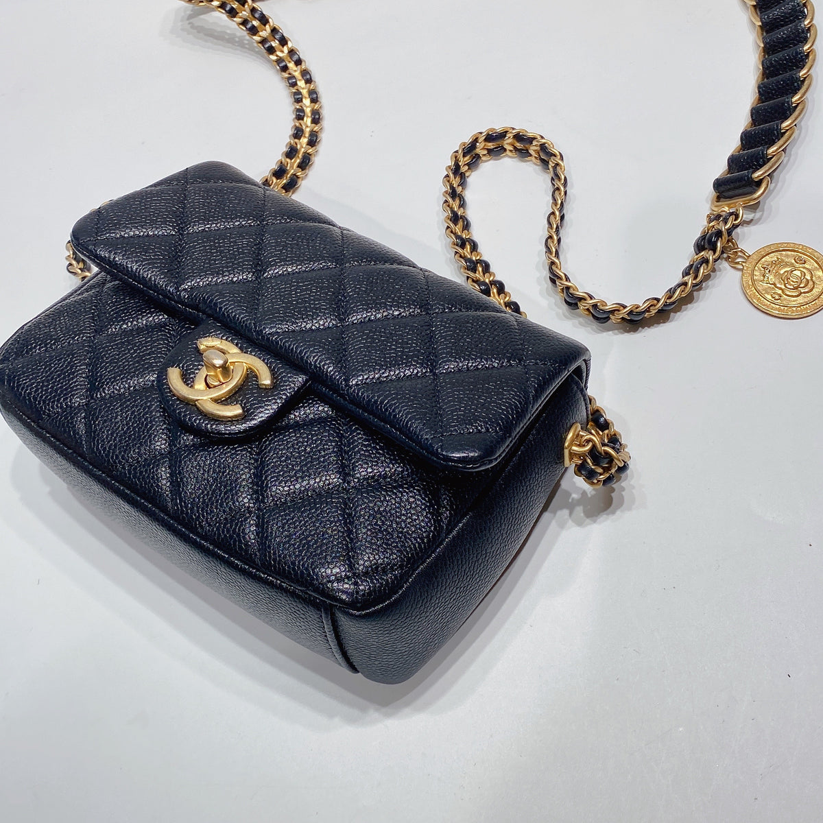 No.3477-Chanel Caviar Chain Soul Mini Flap Bag – Gallery Luxe