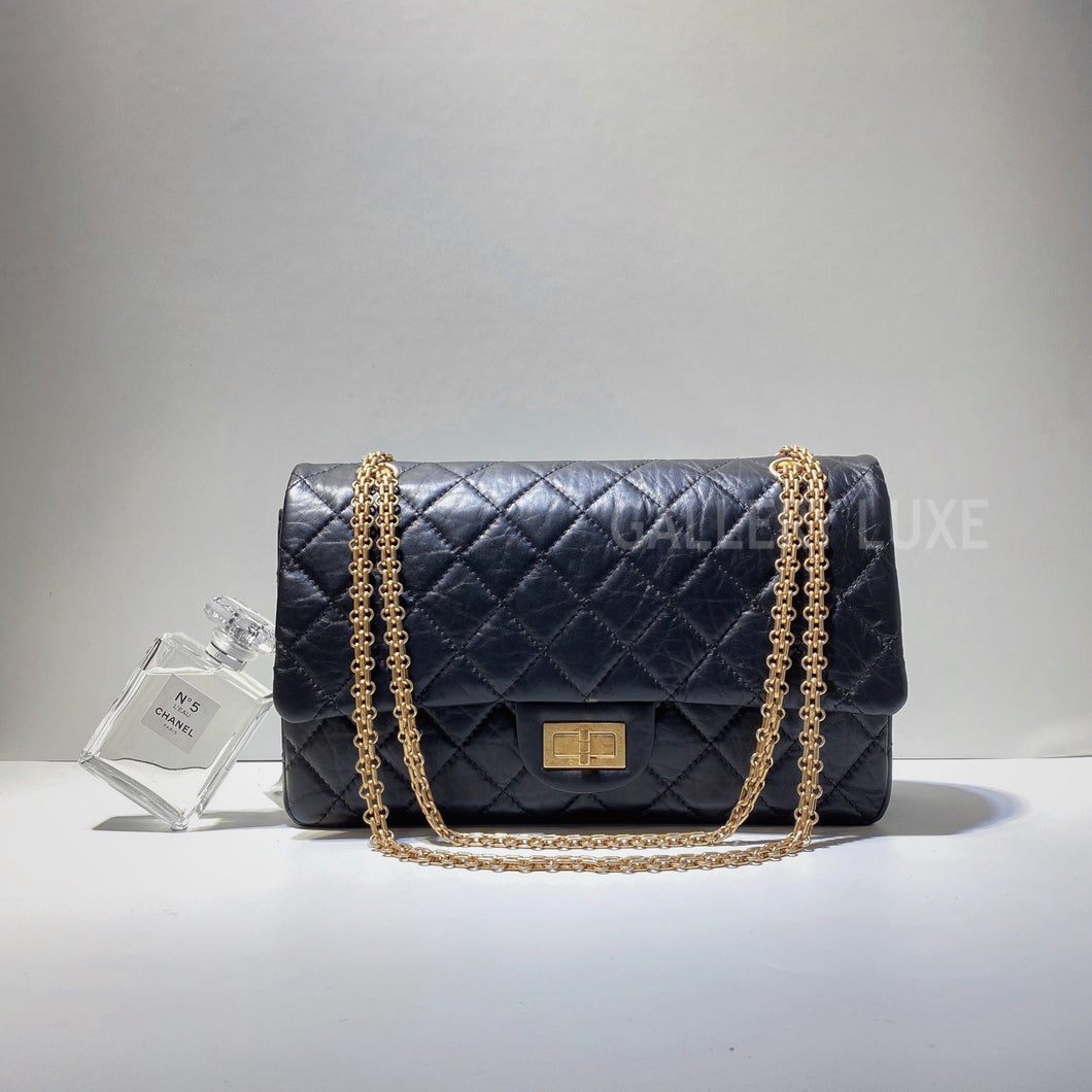 Chanel Reissue 2.55 Flap Bag Quilted Aged Calfskin 226 Black w/ Bag