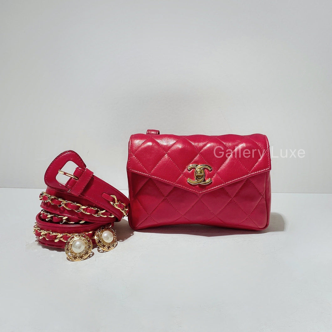 No.2289-Chanel Vintage Lambskin Belt Bag