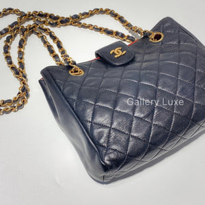 No.2463-Chanel Vintage Lambskin Shoulder Bag