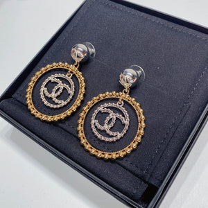 No.3465-Chanel Metal Round Coco Mark Earrings (Brand New / 全新貨品)