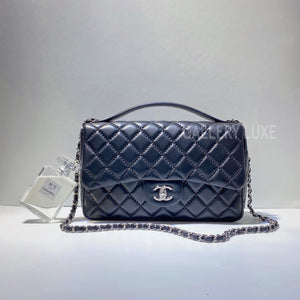No.3081-Chanel Lambskin Easy Carry Flap Bag