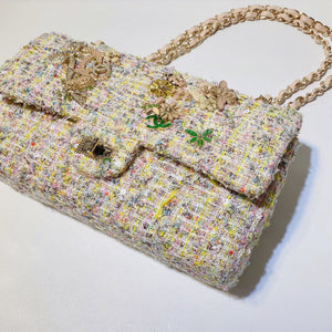 No.3086-Chanel Tweed Evening Garden Flap Bag