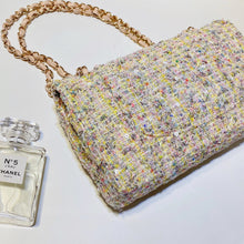 Load image into Gallery viewer, No.3086-Chanel Tweed Evening Garden Flap Bag
