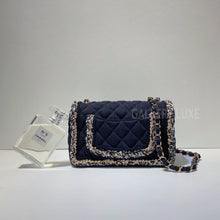 画像をギャラリービューアに読み込む, No.3068-Chanel Denim &amp; Fabric Classic Flap Mini 20cm

