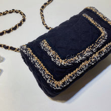 將圖片載入圖庫檢視器 No.3068-Chanel Denim &amp; Fabric Classic Flap Mini 20cm
