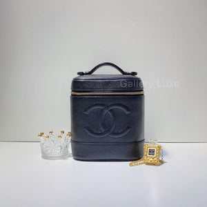 No.2758-Chanel Vintage Caviar Vanity Case