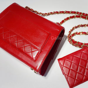 No.2117-Chanel Vintage Lambskin Quilted Shoulder Bag