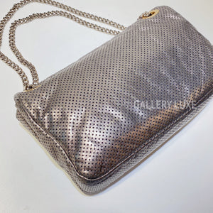 No.3047-Chanel Metallic Perforated Leather Drill Flap Bag