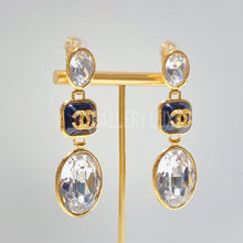 Charger l&#39;image dans la galerie, No.3093-Chanel Gold Drop Crystal Earrings
