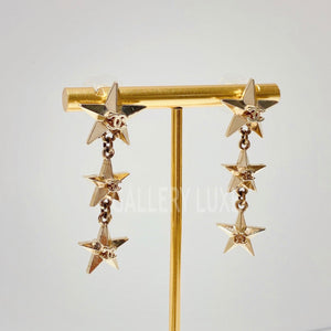 No.3096-Chanel Gold Drop Star Earrings