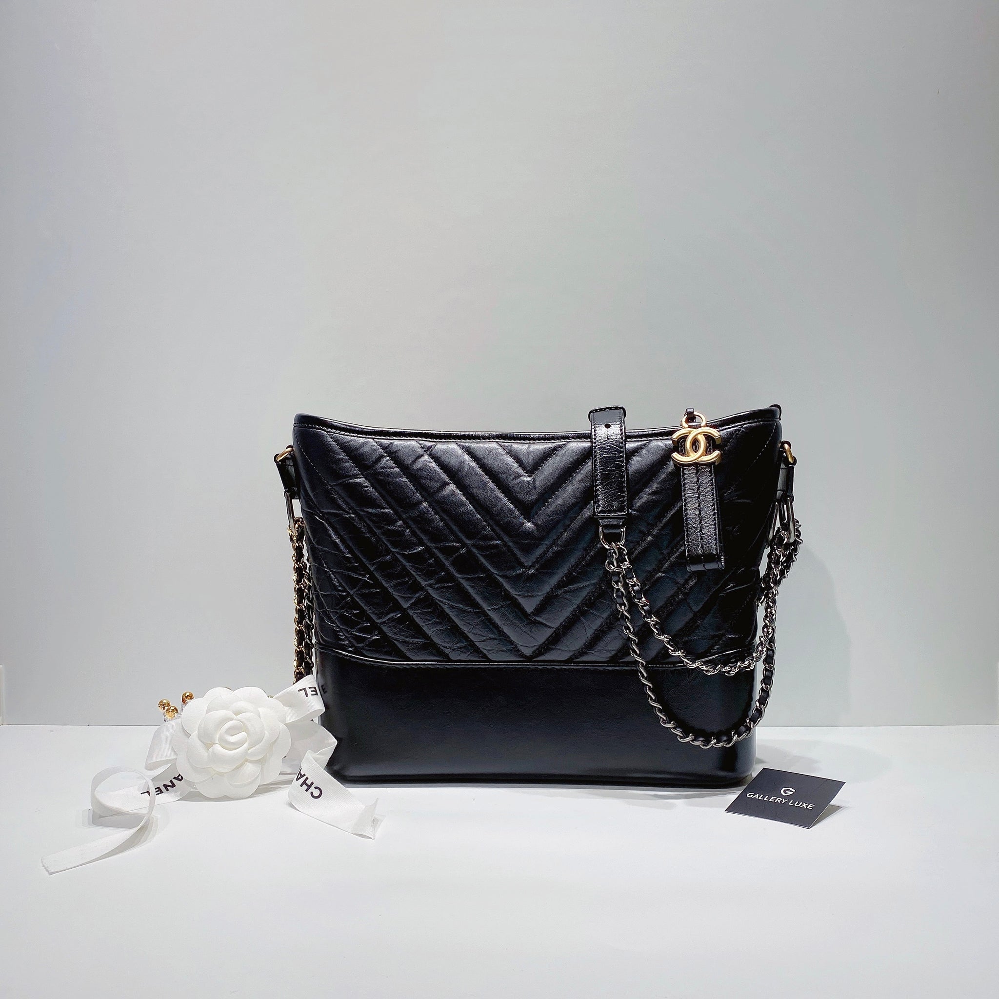 No.3489-Chanel Medium Chevron Gabrielle Hobo Bag – Gallery Luxe