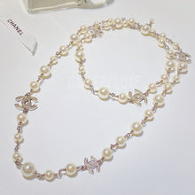 Load image into Gallery viewer, No.3092-Chanel Long Pearl &amp; Crystal Necklace
