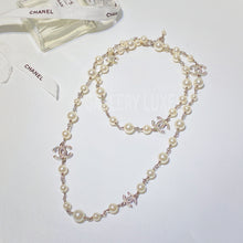 Load image into Gallery viewer, No.3092-Chanel Long Pearl &amp; Crystal Necklace
