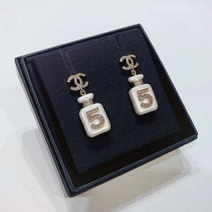 No.3680-Chanel Crystal Perfume Bottle Earrings (Brand New / 全新貨品)
