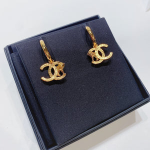 No.3644-Chanel Gold Metal Coco Mark Earrings (Brand New / 全新貨品)