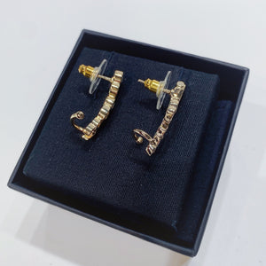 No.001347-6-Chanel Metal & Crystal Coco Chanel Earrings (Brand New / 全新貨品)