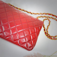 将图片加载到图库查看器，No.2286-Chanel Vintage Lambskin Flap Bag
