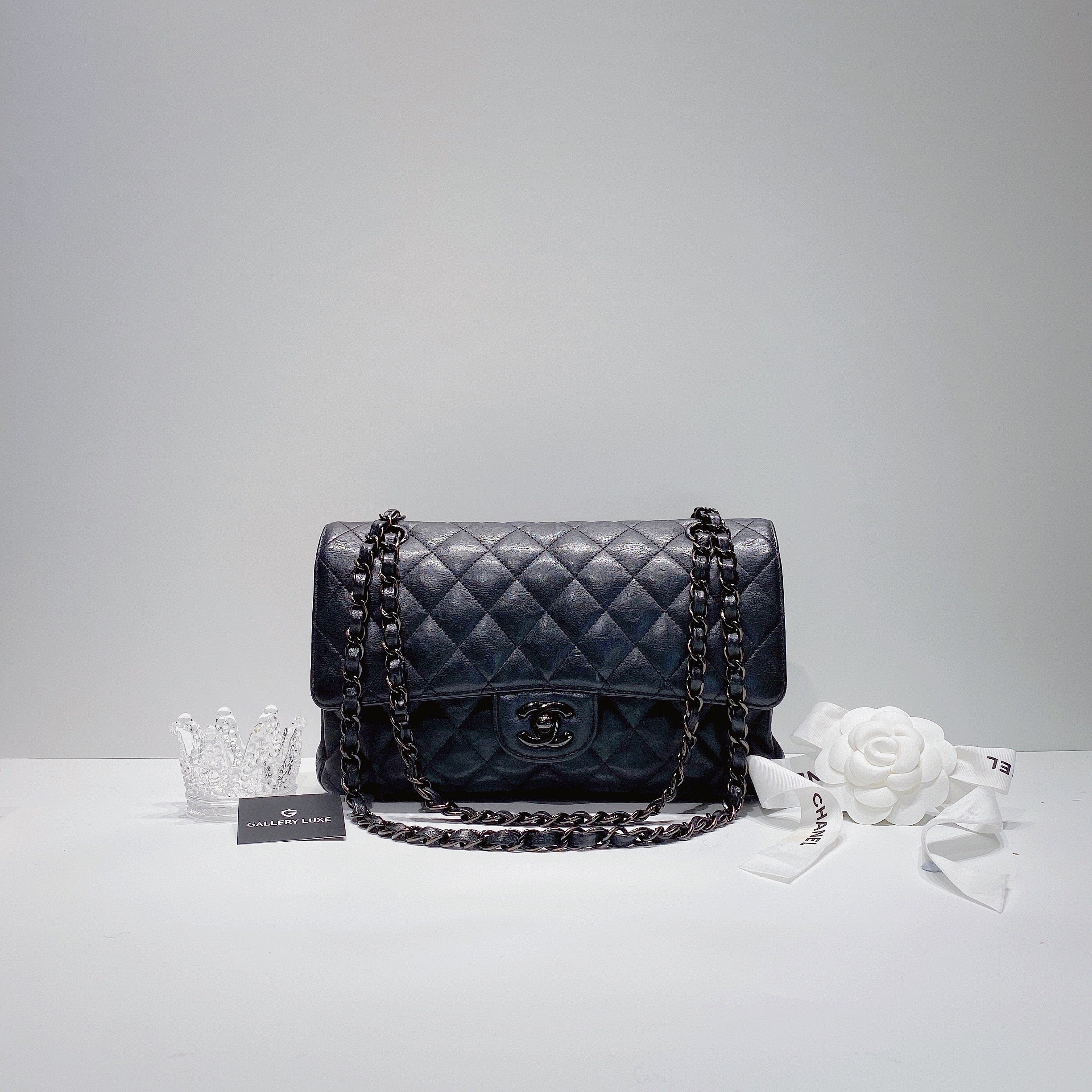 希少 SO BLACK フラップバッグ 25cm No.3496-Chanel So Black Classic Flap Bag 25cm – Gallery Luxe