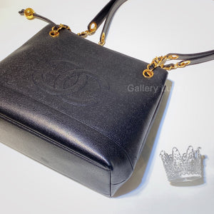 No.2645-Chanel Vintage Caviar Tote Bag